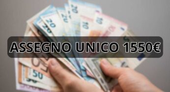 L’assegno INPS arriva a 1550 euro, finalmente una notizia d’oro