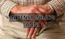 Pensione a 70 anni