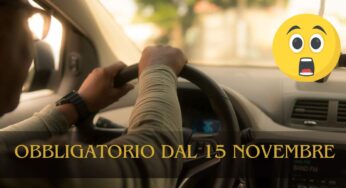Auto, dal 15 novembre è obbligatorio: se non lo fate, la multa è salatissima